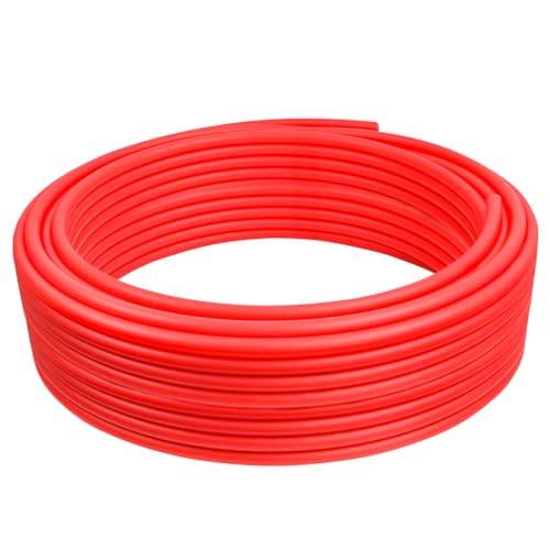 Supply Giant PEX-B Pipe 1/2 In x 500 Ft Red Tubing for Hot Water Plumbing, Potable Water Line for Home Improvement, Indoor/Outdoor Use