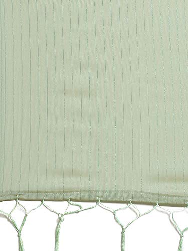 Image of AKHILAM Women's Chanderi Pure Georgette Saree with Blouse Piece