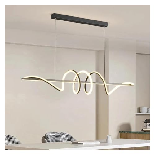 Suspension LED moderne 3 coloris interchangeables luminaire noir 100CM pour buffet