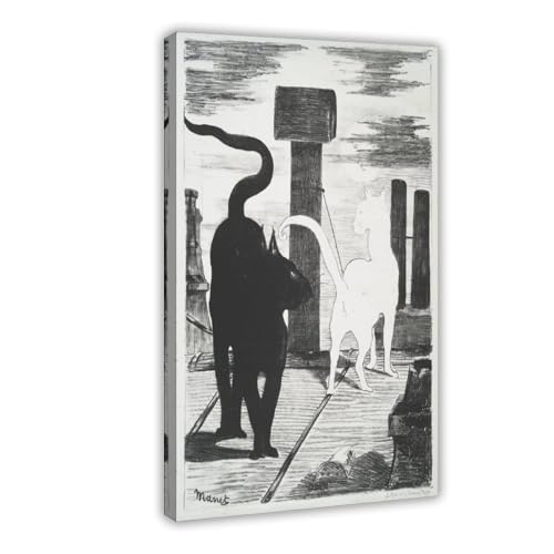 Toile The Cats Rendezvous Manet cadre suspendu salon et bureau
