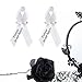 CRAFFANCY 100 White Memorial Ribbon Pins, 'Forever in Our Hearts' Classic Plastic Pins for Funeral Events