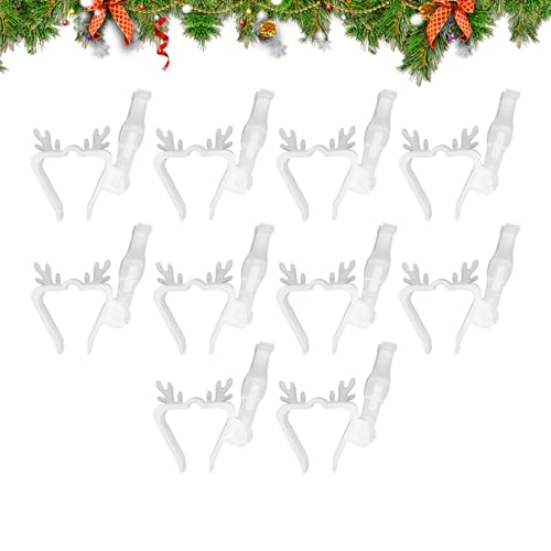 Clips Lumineux de Noël Anti-Chute Pinces en Corde pour Décoration Extérieure