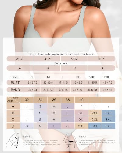 Image of Seamless Wireless Bra for Women with Support - No Underwire Full Coverage Push Up Comfort Bras - Back Fat Smoothing Bralettes