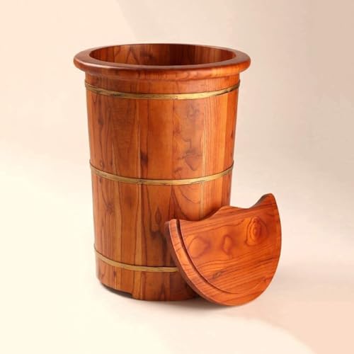 Bañera de madera maciza para pies con tapa miniatura 7