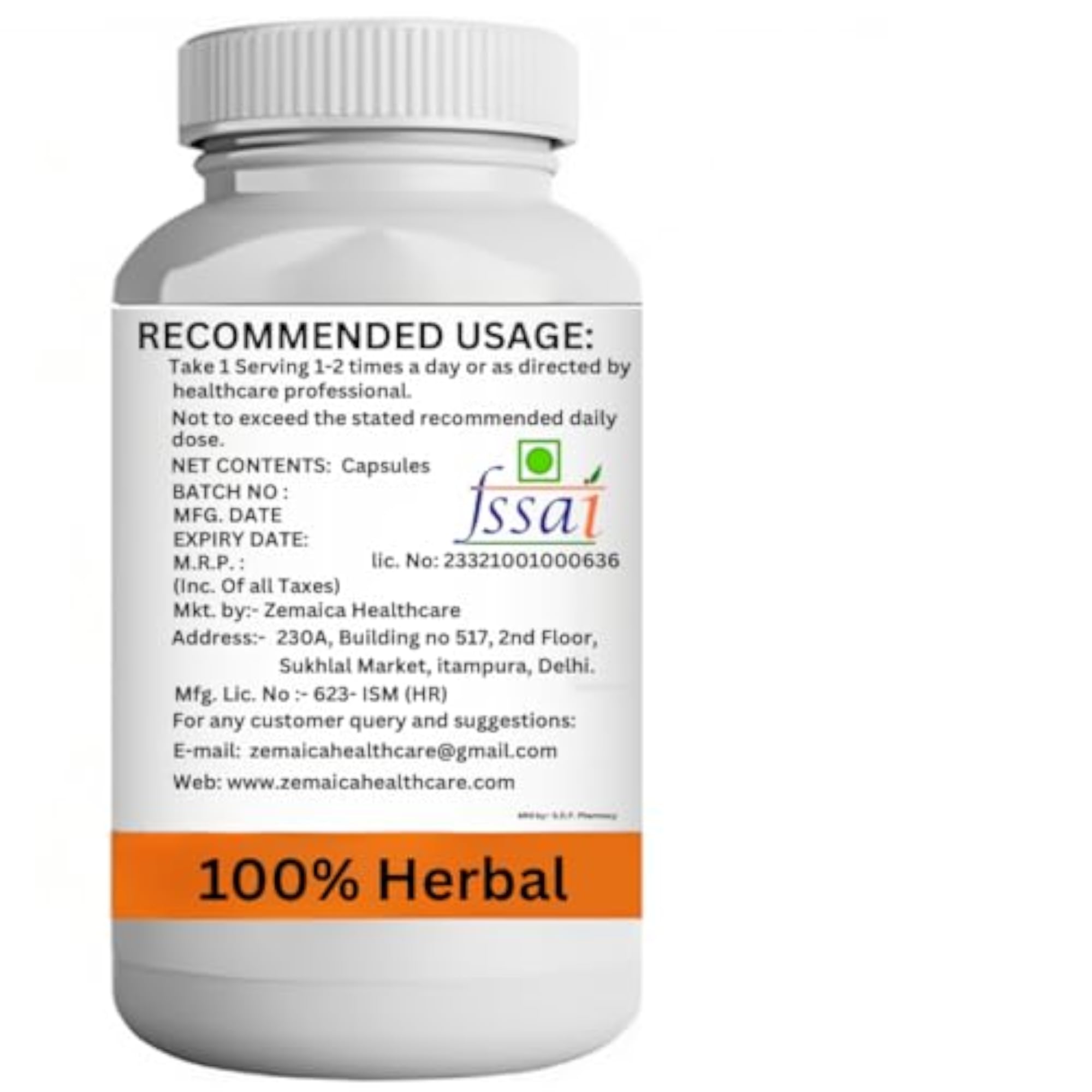 Height Gain Capsule, Natural Height Growth Supplement