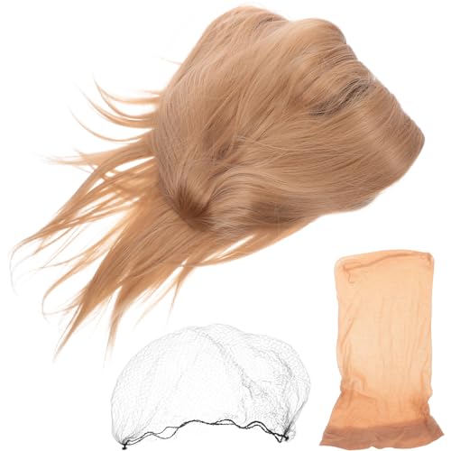 Postiche longue et lisse thermorésistante avec bonnet respirant STOBAZA