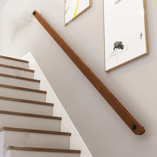 Rambarde antidérapante en bois avec supports de fixation robustes