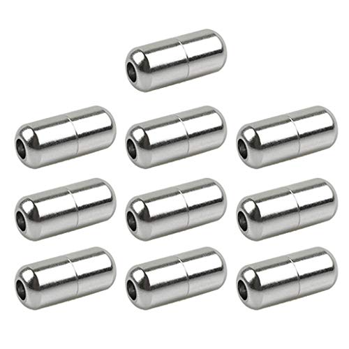 Vdaxvme - 5 pares de cordones elásticos unisex, hebillas de metal cápsulado, no atadas, cordones para zapatos, reparación de zapatos, hebillas