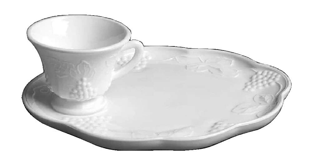 Amazon.com | Vintage Indiana Colony Milk Glass White Harvest Grape