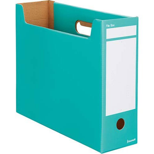 カウネット ファイルボックスA4横 グリーン 10個×10