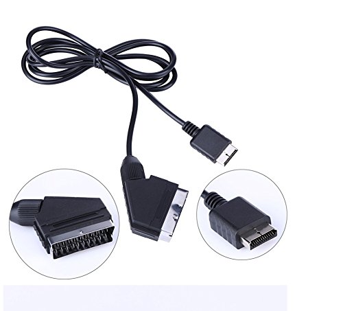Câble peritel AV RGB Scart pour Sony Playstation 1, PS2 et PS3 - 1,80 mètre Cover