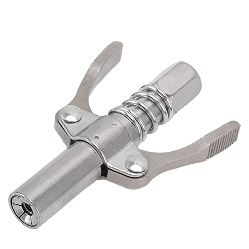 Qinlorgo Bocal de graxa fio macho de cobre de aço inoxidável G1/8 acoplador de ferramenta de graxa l