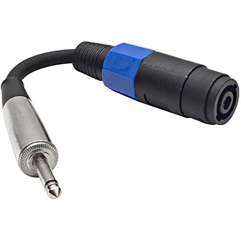 Seismic Audio - 1/4" TS Male to Speakon Adapter Patch Speaker Cable Cover