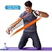 TOCO FREIDO Chest Expander, 5 Tubes Ajustable Arm Strength Trainer, Exercise Resistance Bands for Home Fitness Muscle Training (125lbs)