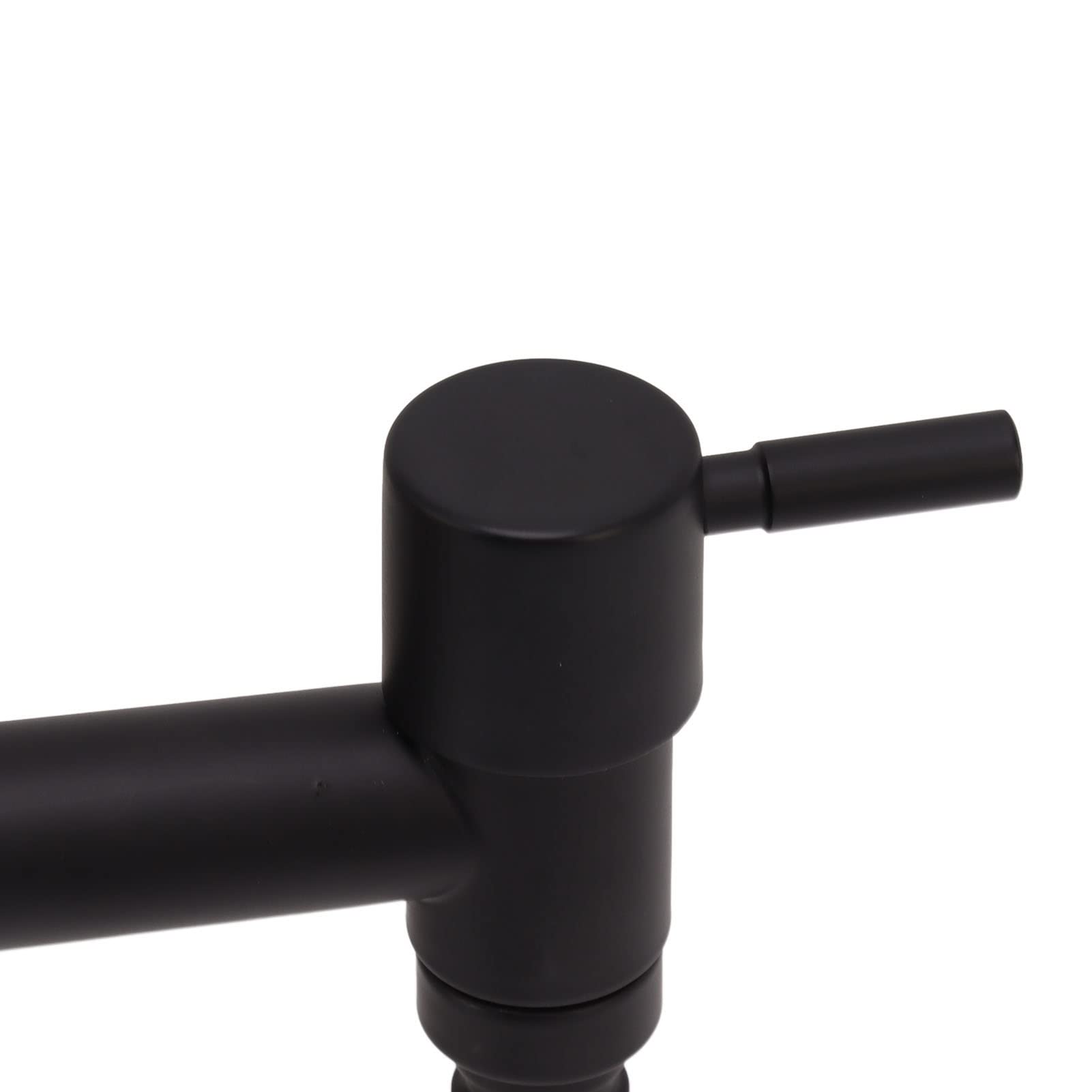 Wall Mounted Black Cold Water Tap G1 2 304 Stainless Steel Single Handle Cold Faucet Used in Bathroom — view 9