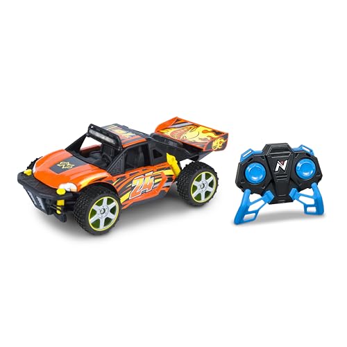 Nikko RC Race Buggies Hyper Blaze LED light Remote Control Car, 23cm, 2.4GHz Remote Control, 40m Range, 6 Years, Orange 10041 Batteries Not Included