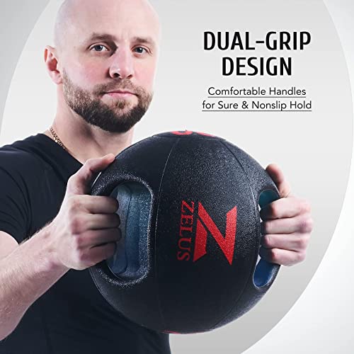 Zelus Medicine Ball With Dual Grip| 10/20 Lbs Exercise Ball thumb #6