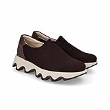 Outfit Lince  Sneakers Piattaforma Comodo  Suola in gomma  Soletta in gel rimovibile I50152 Made in Italy, Lycra Prada Marrone, 37 EU