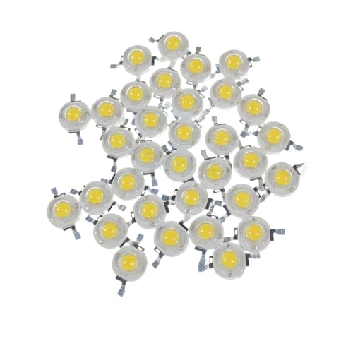 IDGTTLDF 100pcs High Power LED Diodes 3W Ra95 Full Spectrum 4500K