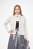 Lifos Damen Trachtenjacke – Strickjacke – Beige - 6