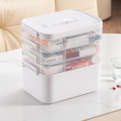 Boîte de rangement médicaments d'urgence portable multicouche - 5
