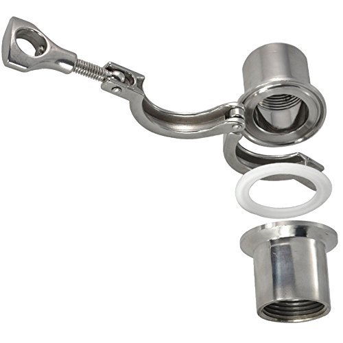 2 Pcs 1/2" Dn15 Sanitary Female Threaded Ferrule Pipe Fitting+Tri Clamp+Gasket #TOP3
