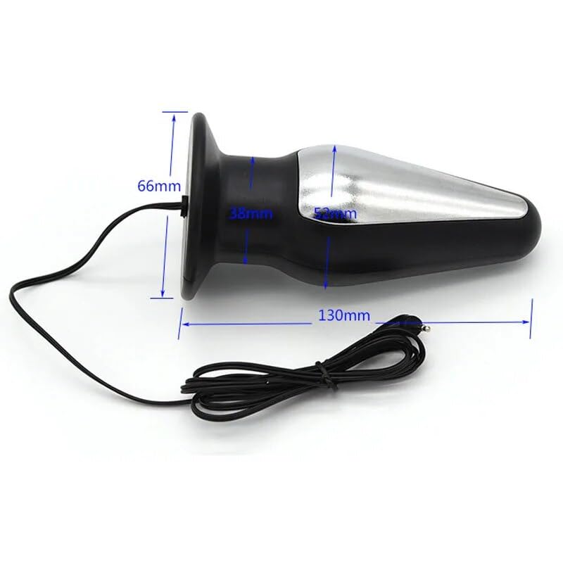 Electro-Stim Tapered Steel Butt Plug | BDSM Bondage Gear