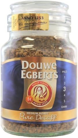 Pure Decaf Instant Coffee 2 Jars 3.5oz/100g Each by Douwe Egberts