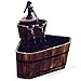 Produktbild WATSONS Barrel - Gartenbrunnen Springbrunnen 2 Etagen - Burntwood