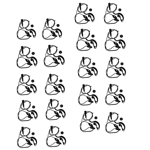 Pack de 20 auriculares con clip oreja y micrófono integrado