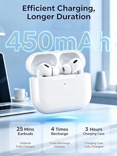 Image of Replacement Charging Case for AirPods Pro 3rd Generation, Only Compatible with AirPods Pro 3rd Gen, Type-C Charging & Wireless, Touch-Control Pairing, Earbuds Not Included
