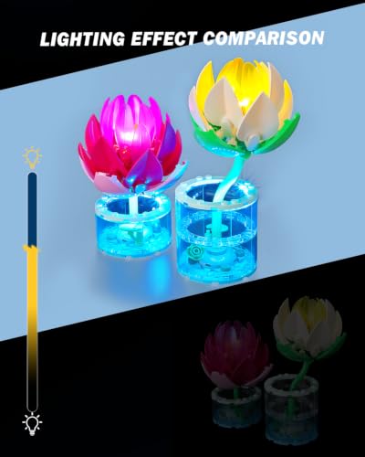 Image of LED Lighting Set Compatible with Lego Water Lilies 11511 Set, DIY Light Up Kit for 11511 Building Blocks Model (Building Sets Not Included)