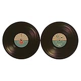 rockn roll dekorasyon Lieferumfang: 1x Schallplatte Rock n Roll Vinyl Bierdeckel im 48er Set.