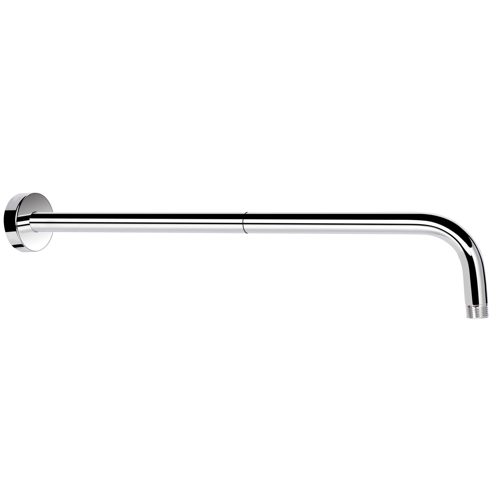 NearMoon Shower Arm, Extra Extension Arm with Flange, Stainless Steel Wall-Mounted Showerhead Extender Pipe (20 Inch, Chrome Finish)
