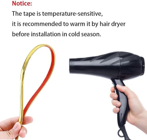 5M Gold Flexible Moulding Trim,Self-Adhesive Decorative Edging Strip for Tile, Wall, Mirror, Ceiling, Floor, Panel, Cabinet，Peel and Stick PVC Mirrior Frame Trim,8MM - Image 8