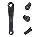 WINOMO Bike Crank Arm Left 8.3 Inch Allow Low Profile Left Crank Arm Left Horizontal Square (Black, Random Style)