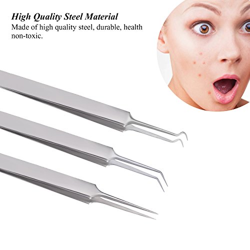 Websun Blackhead Remover Tool kit curvo pinzette