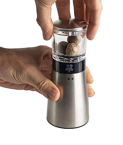 Foto von PEUGEOT - Muskatnussmühle Daman 15 cm - Stahlmahlwerk - Acryl und Edelstahl