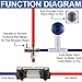 RecPro RV Showermiser Kit (Brushed Nickel) | Saves Water | Redirects to Freshwater Tank While Shower Heats Up | Color-Changing Cap Indicates Hot Water
