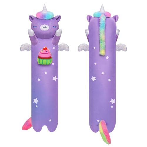 Mewaii 50CM Kuscheltier Einhorn Kawaii Langes Plüschtier Einhorn Plüsch Kissen Einhorn Stofftiere Plüschtier Ausgestopftes Tier Spielzeug...