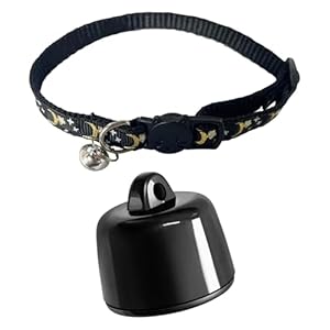 Generisch Schwarz Haustier GPS Tracker mit Halsband