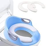 Materiales saludables no tóxicos - SIN BPA, suaves y cómodos. Material de PP ambiental de alta calidad incorporado en esponja de alta elasticidad, nuestro entrenador de orinales no contiene ningún material dañino, protege la piel del bebé, cálido en invierno, transpirable en verano