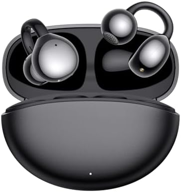 Clip on Bluetooth Earphones Open Ear Earbuds, Air Conduction Wire...