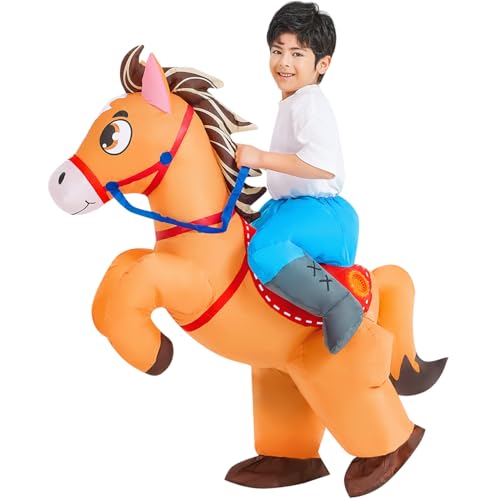 Disfraz Inflable de Caballo para Niños miniatura 1
