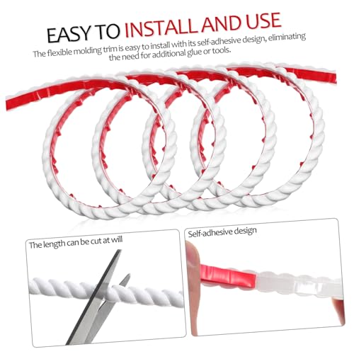 HEMOTON Linhas De Parede Papel De Parede Borda Descascar E Colar Guarnição Moldagem Para Borda De Az