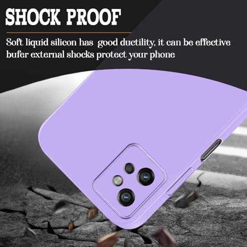 Image of Back Cover for Motorola Moto G32 4G | Full Camera Protection | Premium Liquid Silicon Case | Flexible Bumper Case for Motorola Moto G32 4G (Purple)