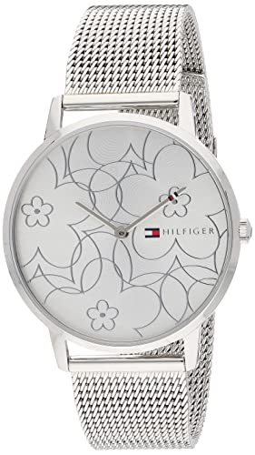 Tommy Hilfiger Montre Analogique à Quartz pour Femme avec Bracelet milanais en Acier Inoxydable argenté - 1782365