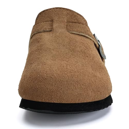 Image of Torotto Kids Clogs Cork Footbed Slippers Arch Support Potato Shoes with Adjustable Strap for Boys Girls