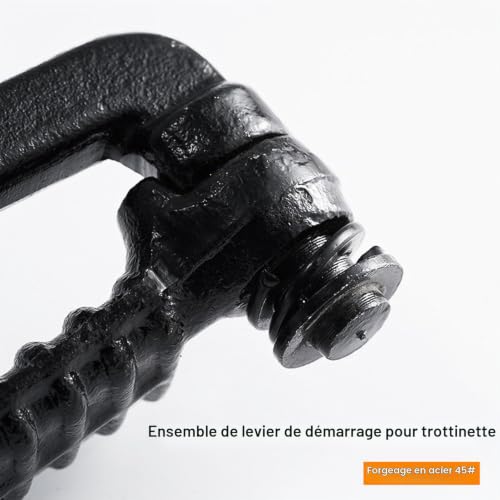 Ensemble D'arbre de Démarreur de Scooter, Pignon/Conducteur/Ressort et Scooter Kickstarter, Processus de Galvanisation Respectueux, pas Facile à Oxyder, pour GY6 50CC 60CC 80CC (noir, argent) – vue 6