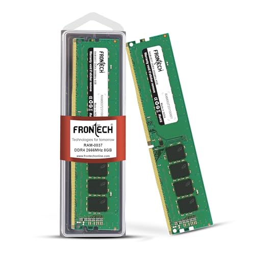 Image of FRONTECH 8GB DDR4 16 Chips 2666 MHz Desktop RAM Memory, Suitable for Gaming, Multitasking (RAM-0037)